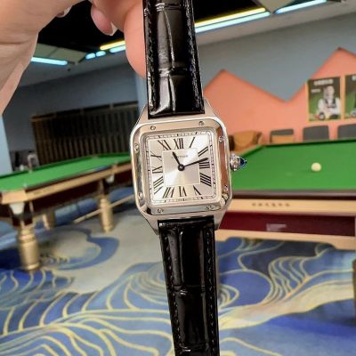 TW Factory Cartier 316L Steel Quartz Movement 32*43MM for Men 28*38MM for Lady Silver Bezel Couple Watch